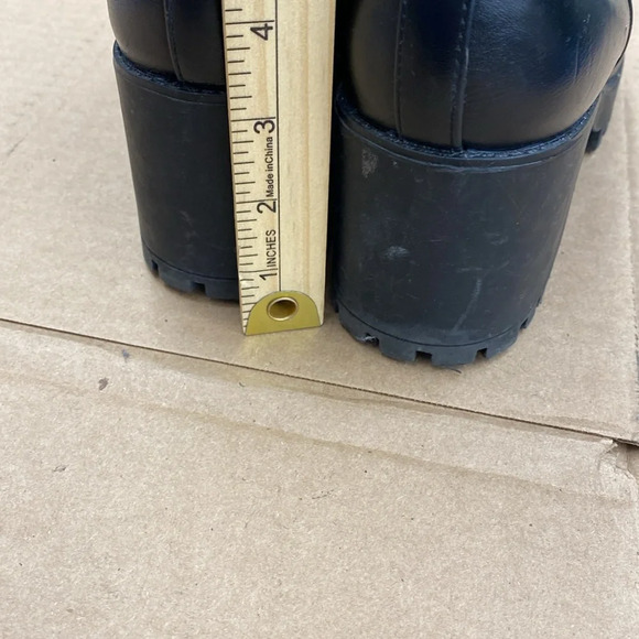 Public Desire Aida Black Chunky Sole Chelsea Ankle Boot Black Women's Size 8 - Picture 6 of 7